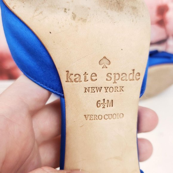 Kate Spade Santarosa Peep D'orsay Toe Heel 6.5 - Picture 7 of 9